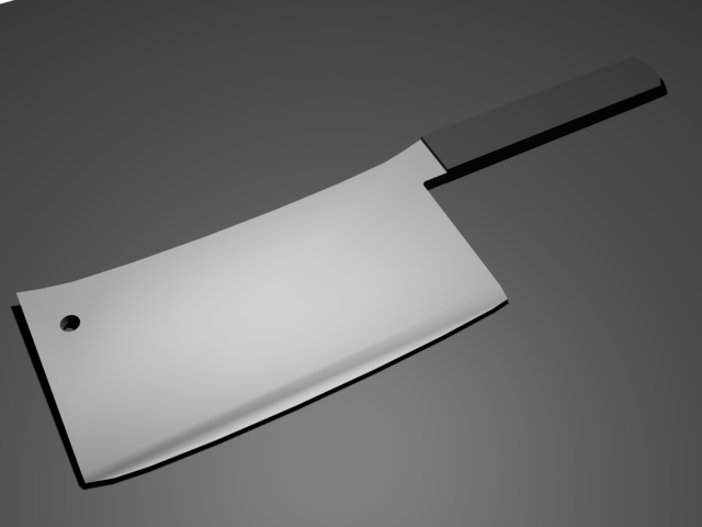 butcher's meat cleaver