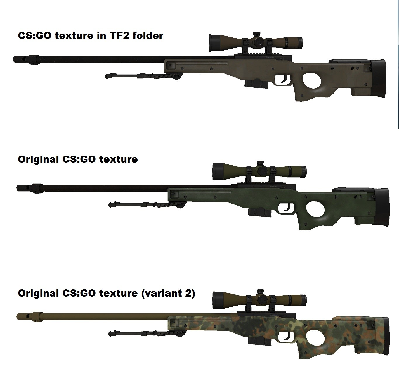 Cs Go Awp For Tf2 Awper Hand V2 Dynamic Lens Gamebanana Works In Progress - roblox awp vs sniper