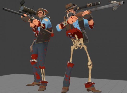 Скины против зомби. Sniper Scout tf2. Team Fortress 2 Sniper.