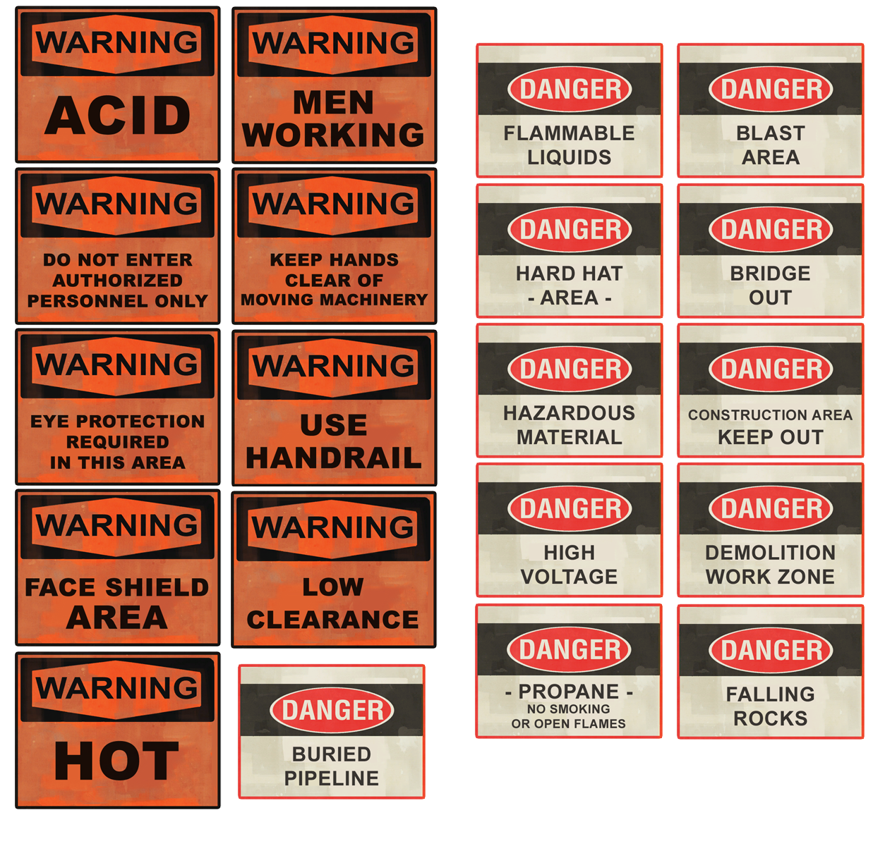 TF2 Sign Pack: Warnings [GameBanana] [Works In Progress]