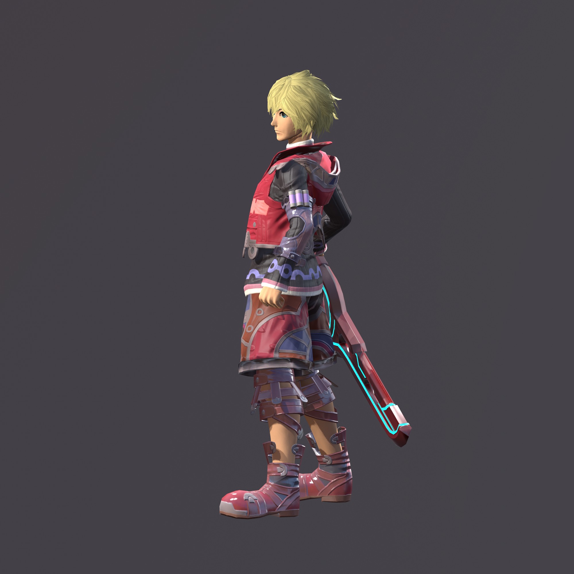 New Character Art for Shulk [Super Smash Bros. (Wii U)] [Works In Progress]