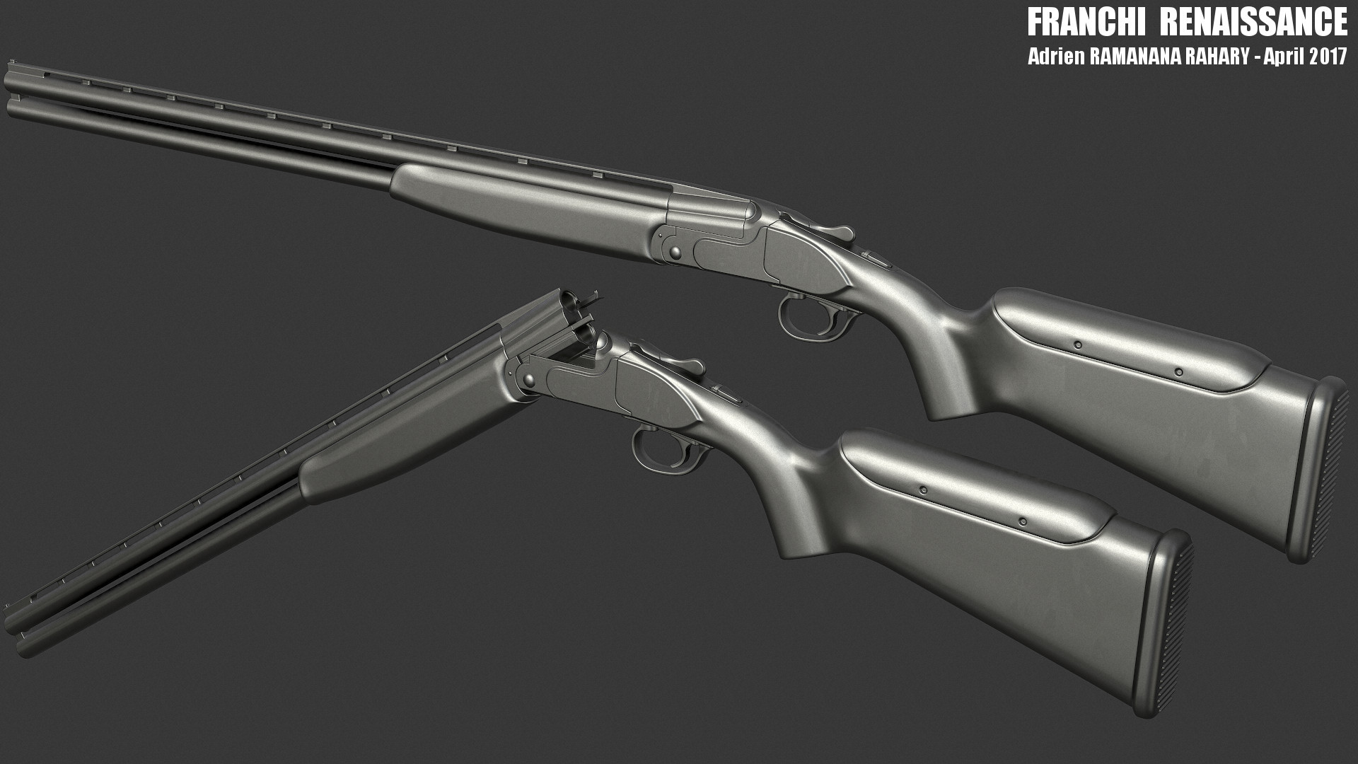 Franchi Renaissance Shotgun - HIGH POLY [GameBanana] [Works In Progress]