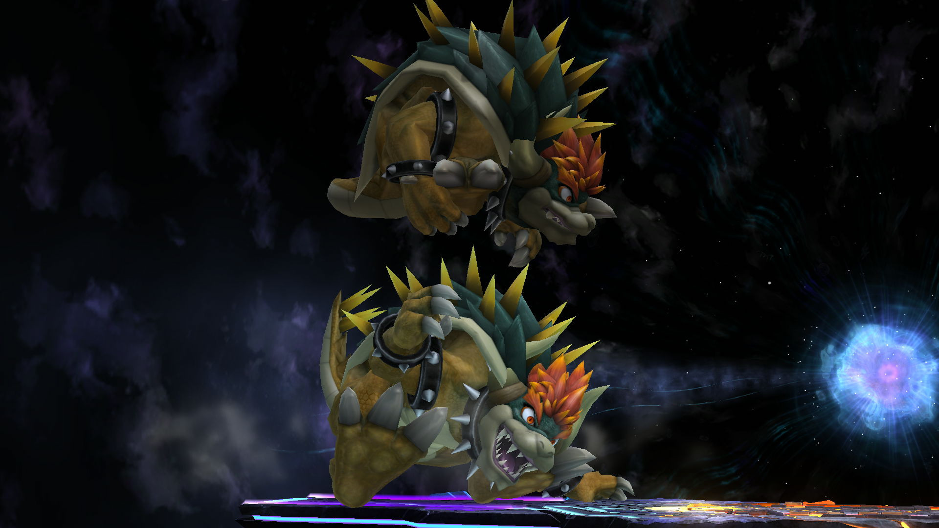 Giga Bowser contro Mario