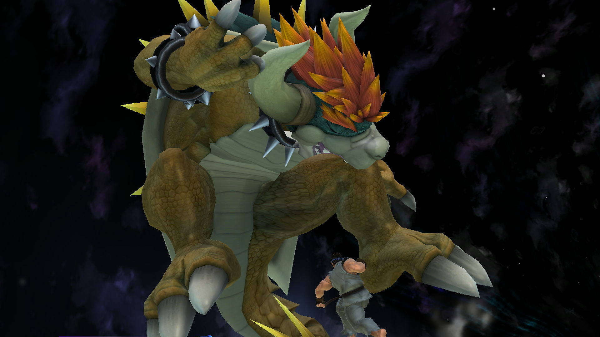 Giga Bowser contro Mario