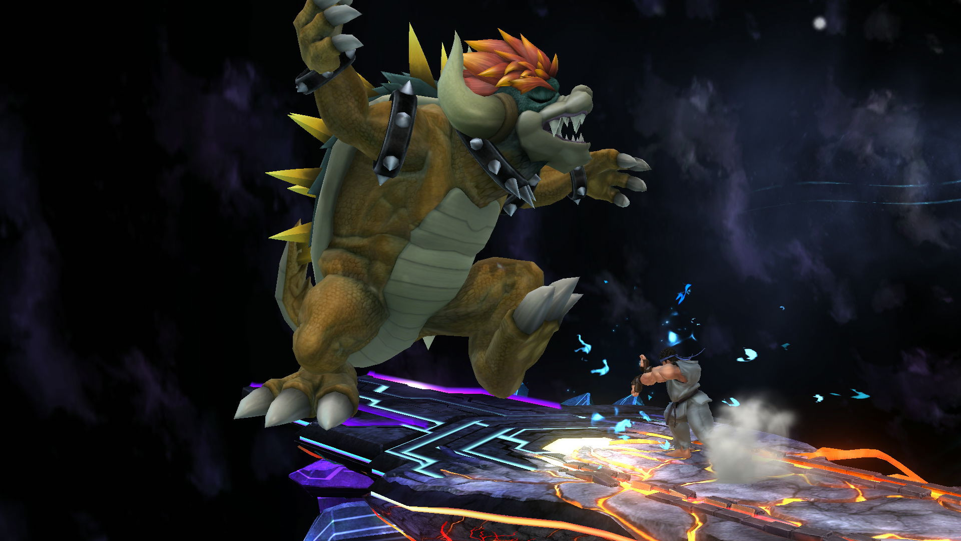 Giga Bowser contro Mario