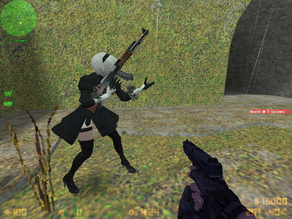 Nier : Automata | YoRHa 2B on 1.6 [Counter-Strike 1.6] [Works In Progress]