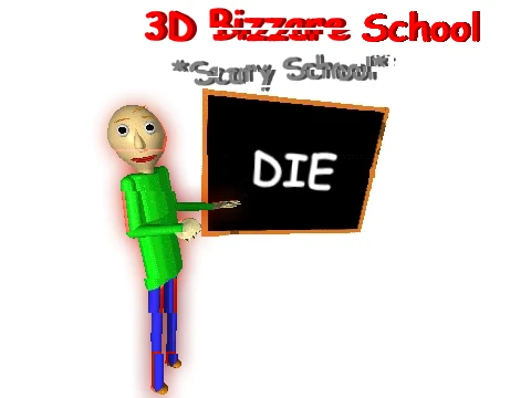 3d Bizzare School Scary School Baldi S Basics Works In Progress - roblox the scary school codes