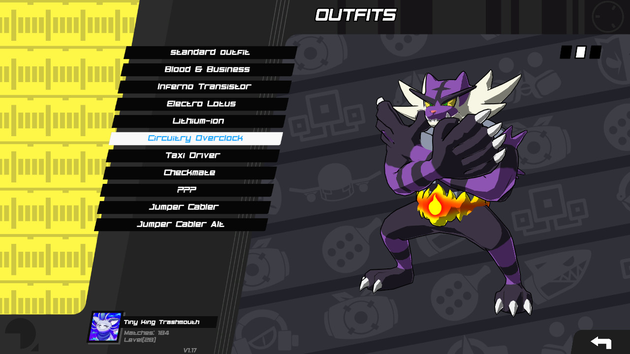Incineroar over Grid Work In Progress for Lethal League Blaze | LLB ...
