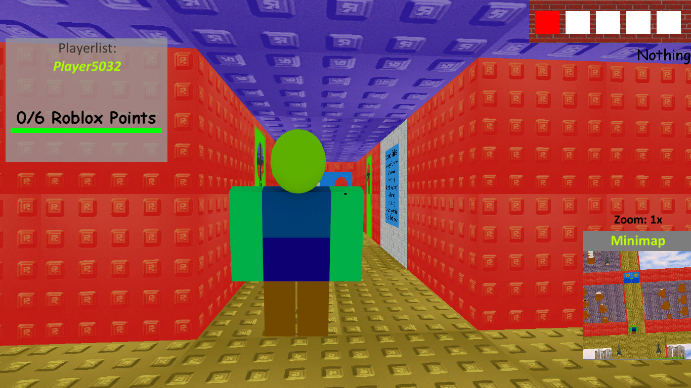 Dynablocks Basics In Nostalgia And Blocks Beta1b Baldi S Basics Works In Progress - roblox minimap script