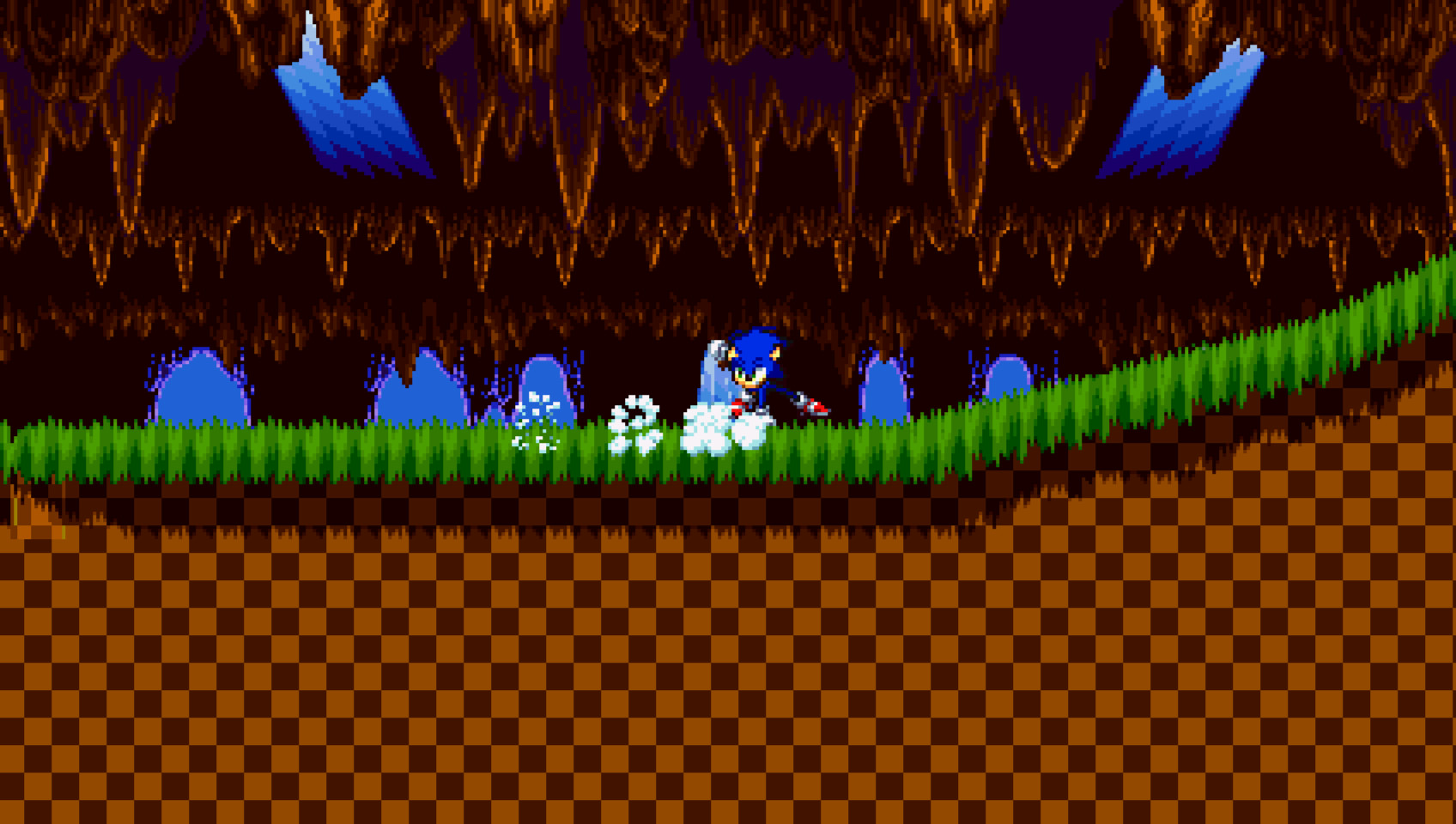 Mania Madness Ep. 1 Preview Green Hill Zone W.I.P. (Sprite Animation) 