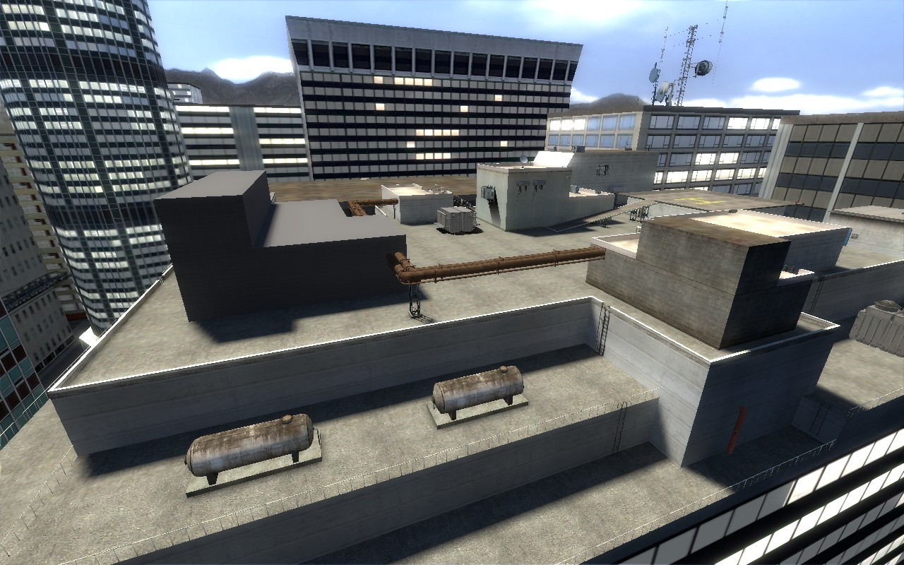 De Highrise Alpha 2 Outside Up [counter-strike: Source] [works In Progress]