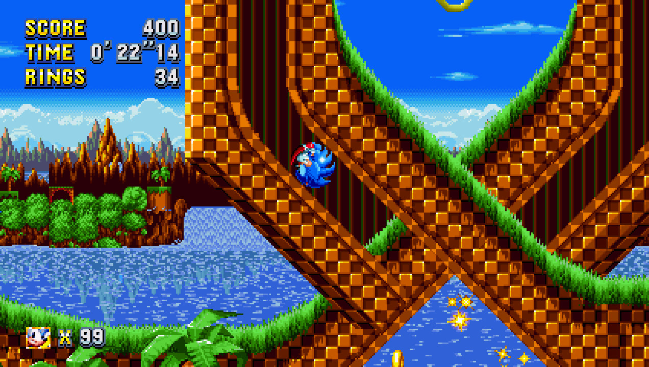 Enhanced Green Hill Zone Sonic Mania Works In Progress