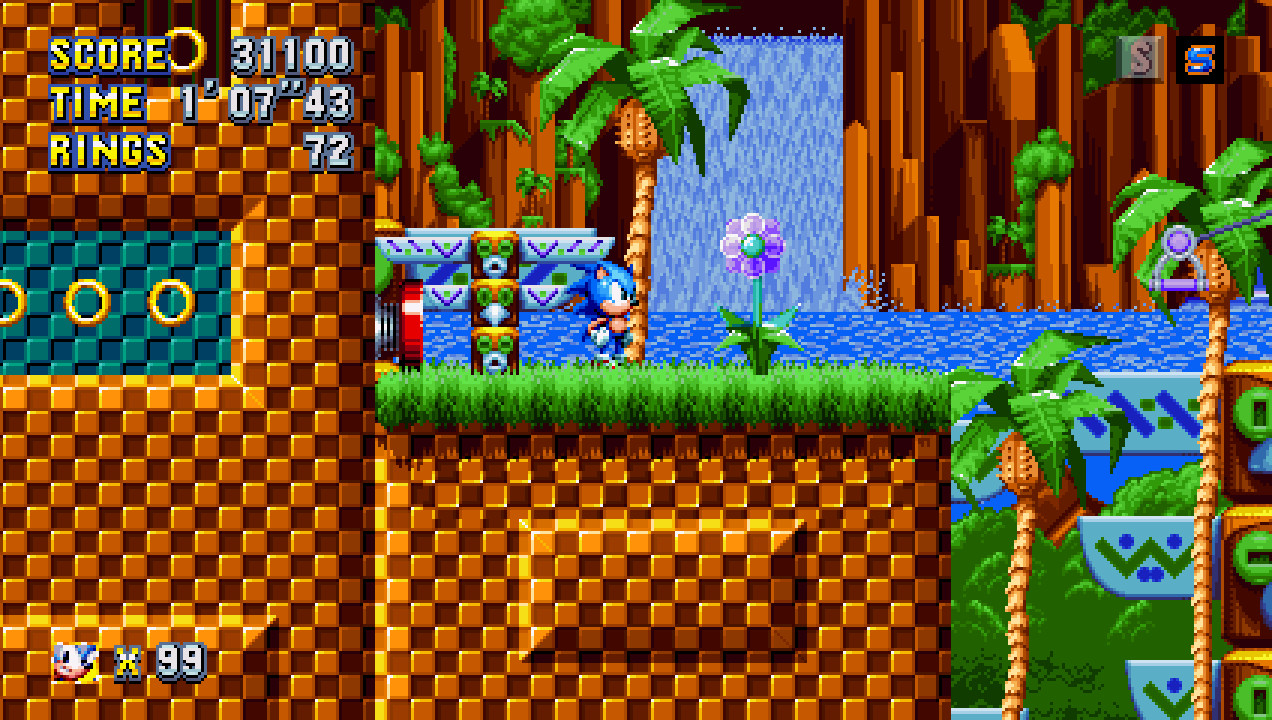 Enhanced Green Hill Zone Sonic Mania Works In Progress