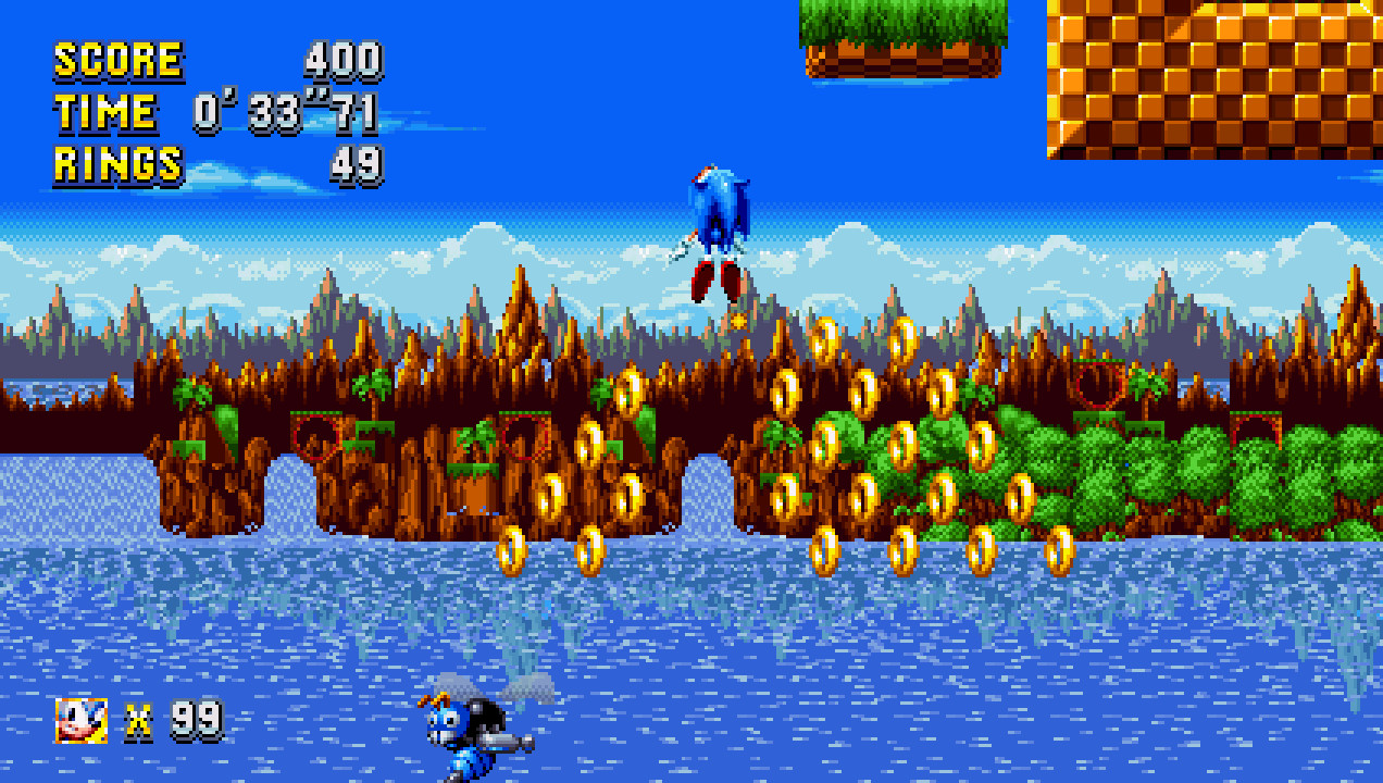 Sonic Mania Armless Sonic + More Green Hill 