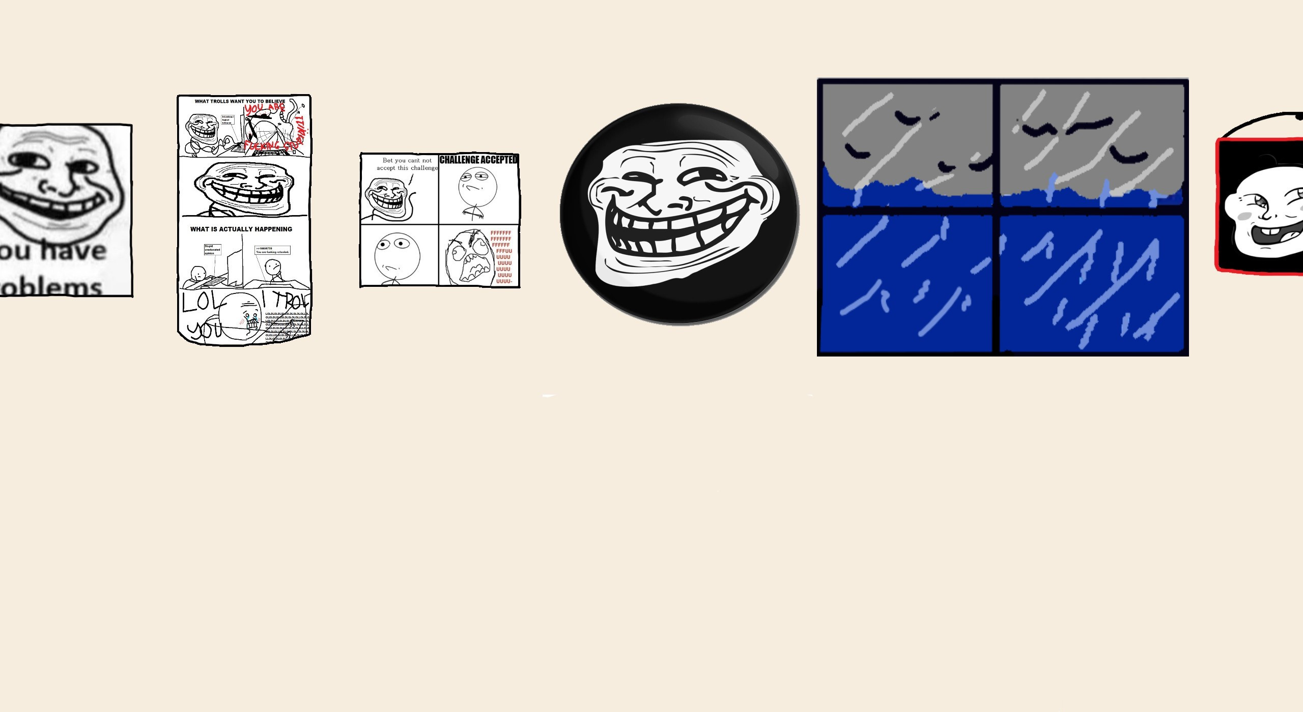 sad trollface v2 + happi trollface : r/trollge