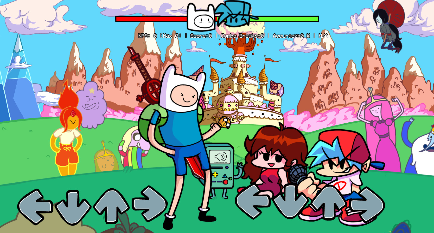 Funkin' Time (vs. Finn The Human)  Finn the human, Jake the dogs