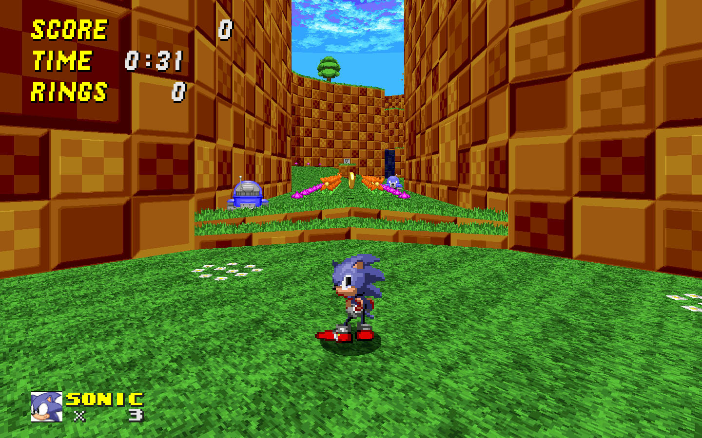 Sonic CD recreated in Sonic Robo Blast 2 