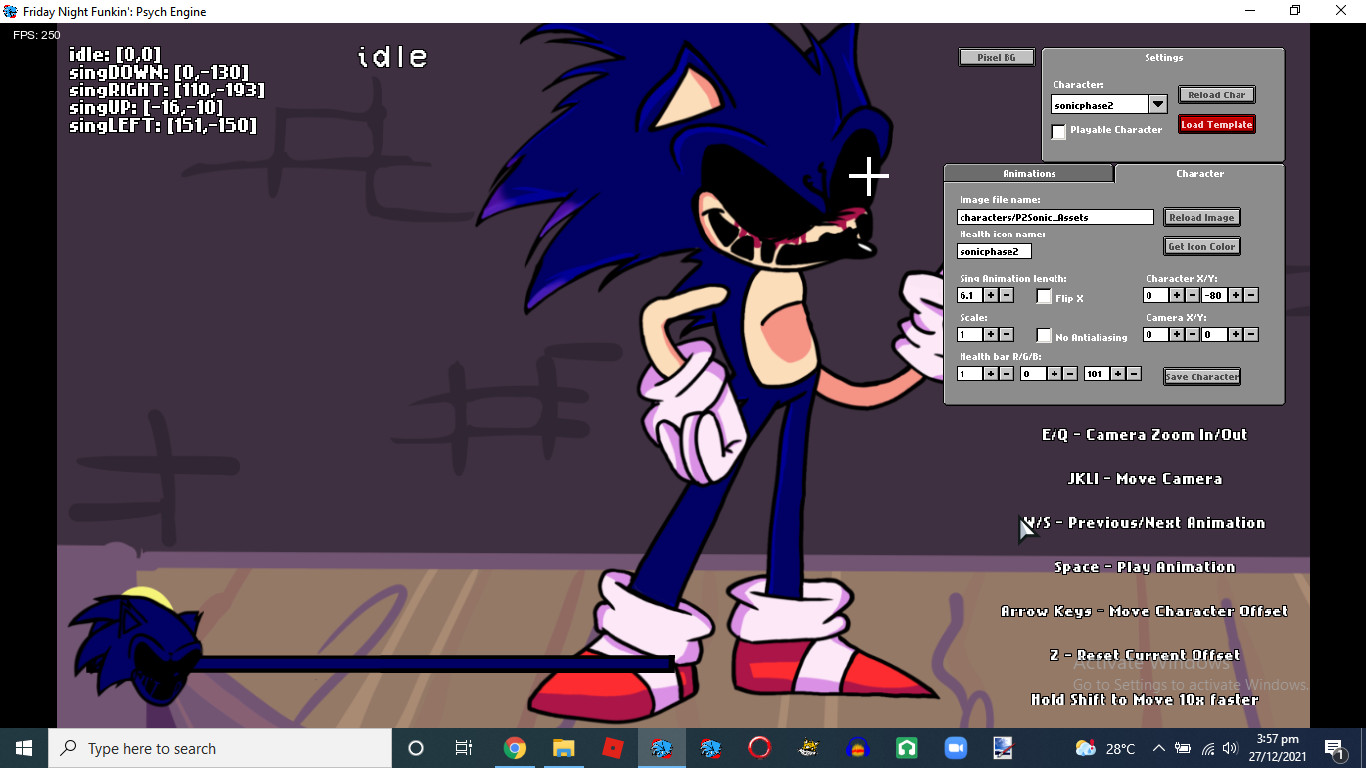 FNF Sonic with a gon? UPDATED ICONS!(VERY FIRST FNF MOD) by Faker Lord X  (HMTL Porter)