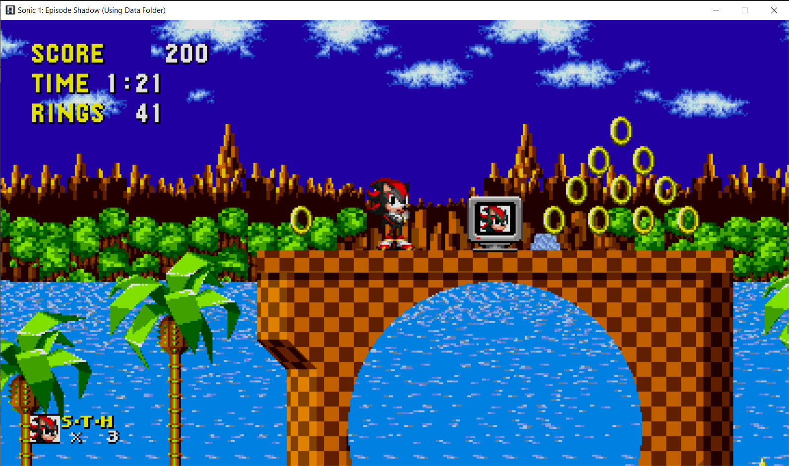 Shadow The Hedgehog - Sonic Mod - (Sega Genesis)