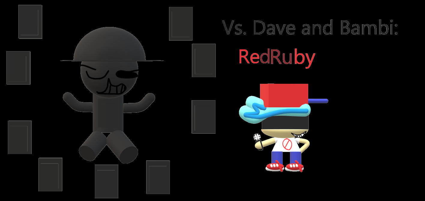 Vs. Dave And Bambi: Red Ruby Edition [friday Night Funkin'] [works In 