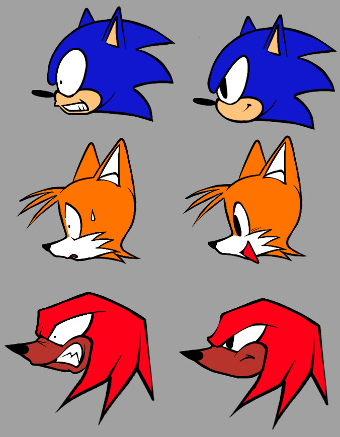 (WIP) Playable Sonic, Tails, and Knuckles [Friday Night Funkin'] [Works ...