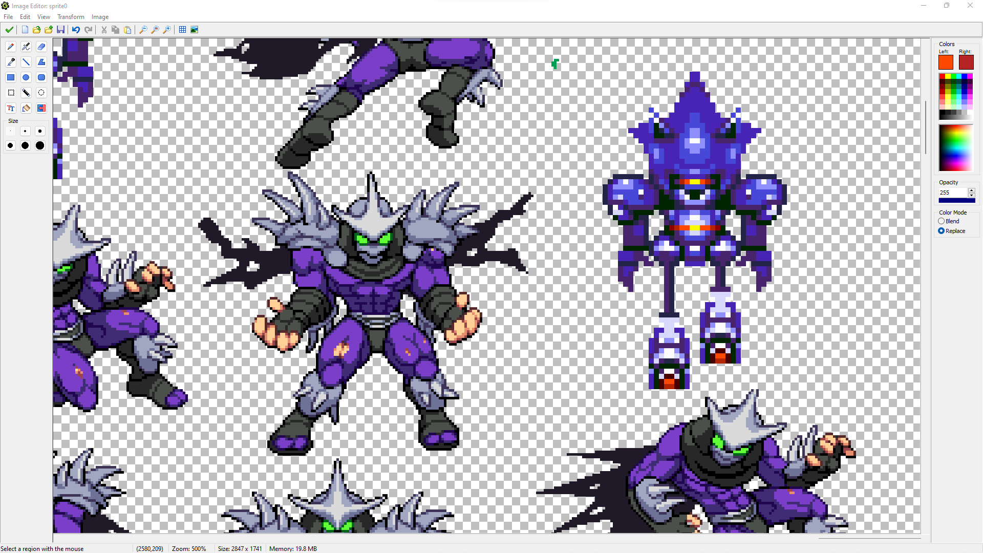 Mecha Sonic over Super Shredder [Teenage Mutant Ninja Turtles Shredder