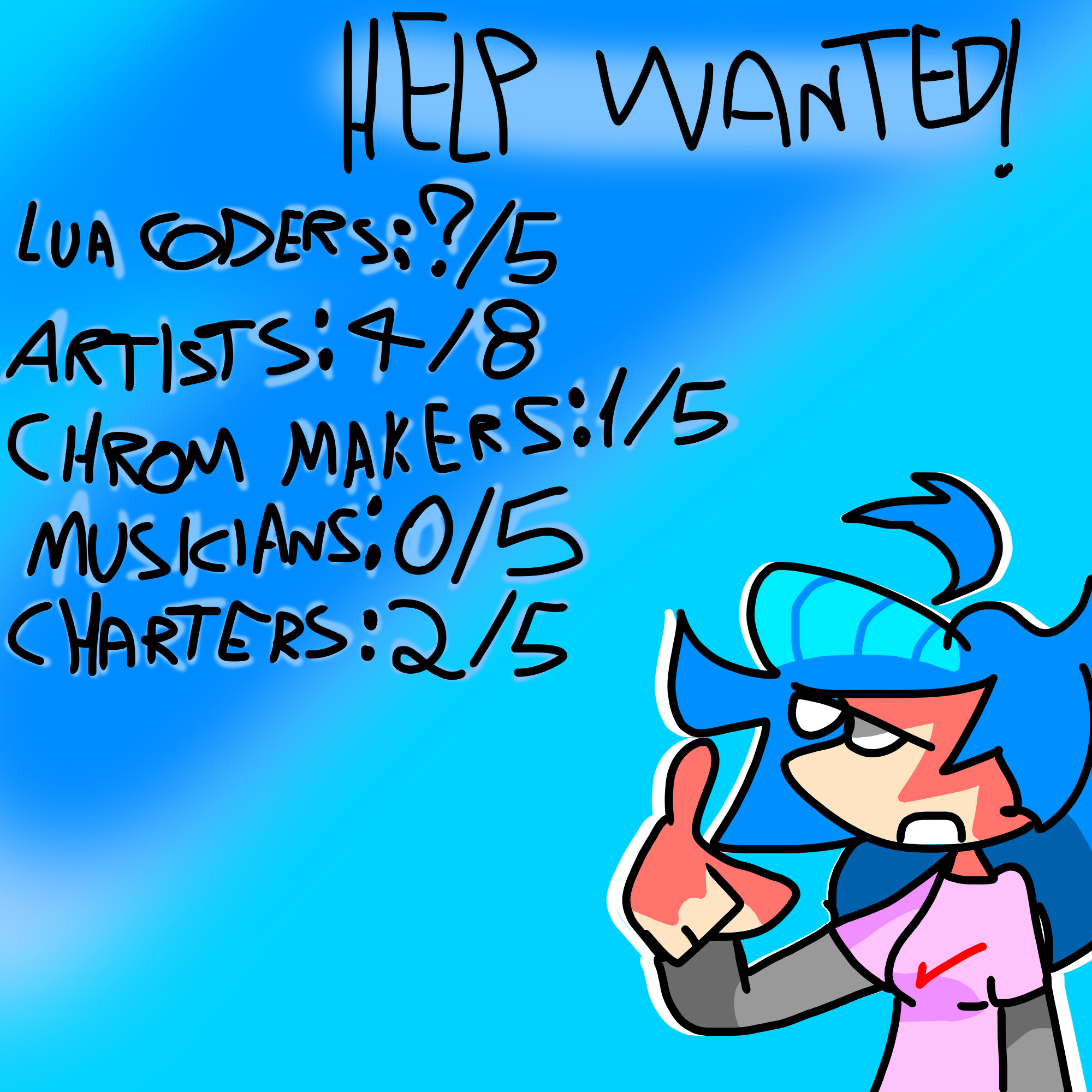 FNF Mod Help Wanted by Sakryptix on DeviantArt