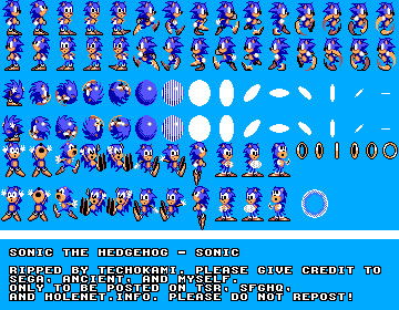 SMS Styled Sonic sprites [Sonic the Hedgehog Forever] [Works In Progress]