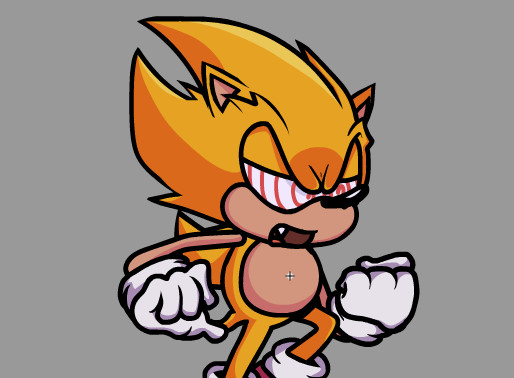 Fleetway Super Sonic Sticker - Fleetway Super Sonic Fnf - Discover