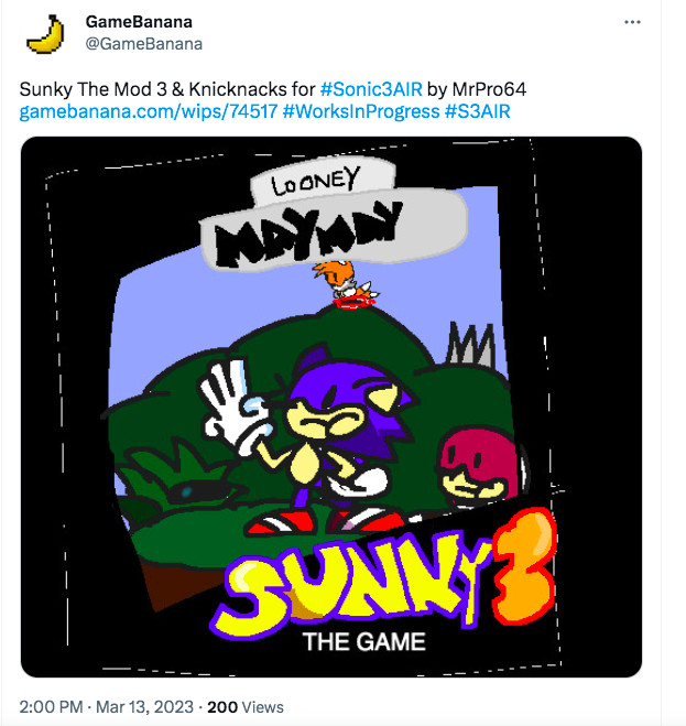 Sunky in 3AIR. [Sonic 3 A.I.R.] [Requests]