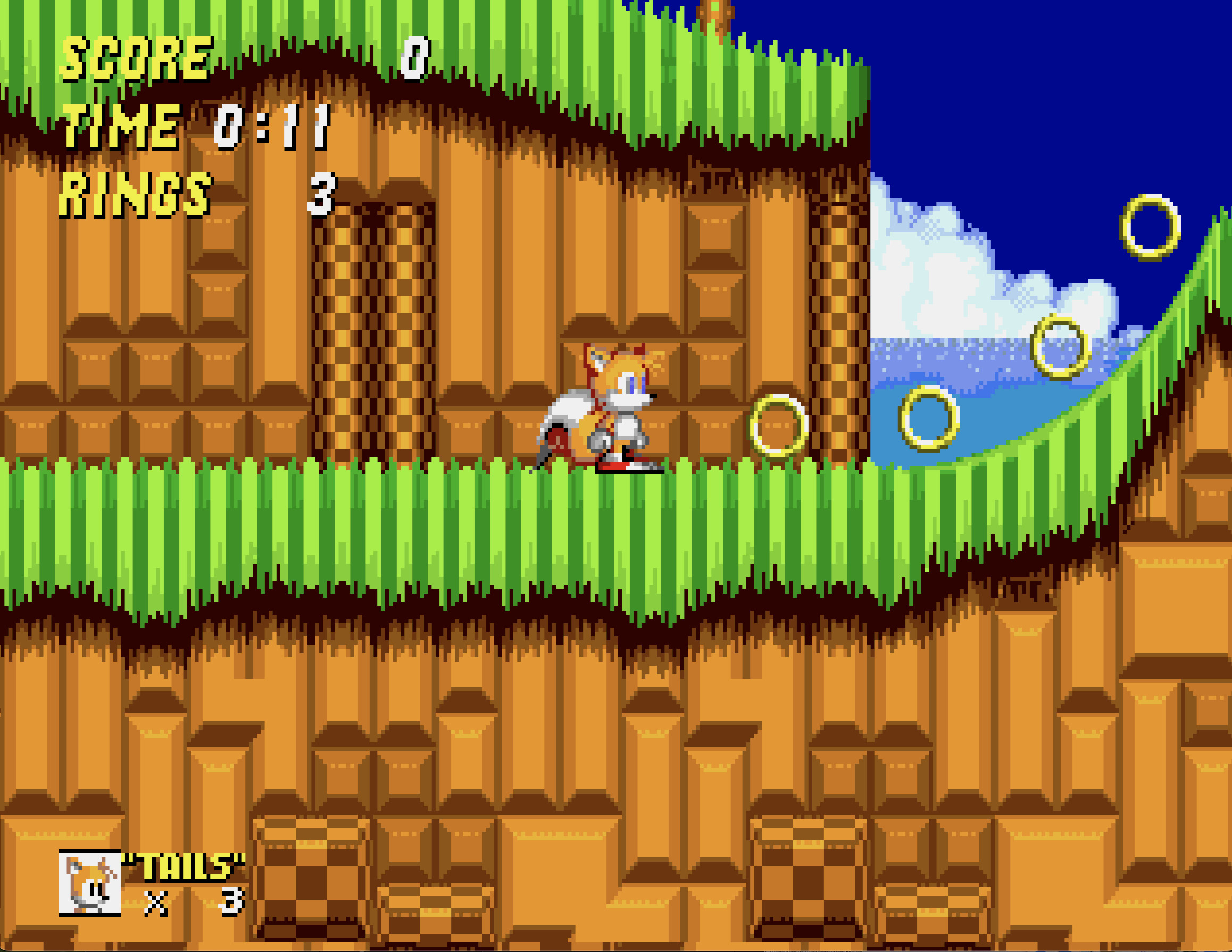 Mania Madness Ep. 1 Preview Green Hill Zone W.I.P. (Sprite Animation) 