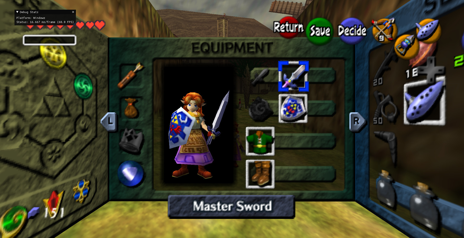 [WIP] 3DS Malon over Link [Ship of Harkinian (Ocarina of Time PC Port