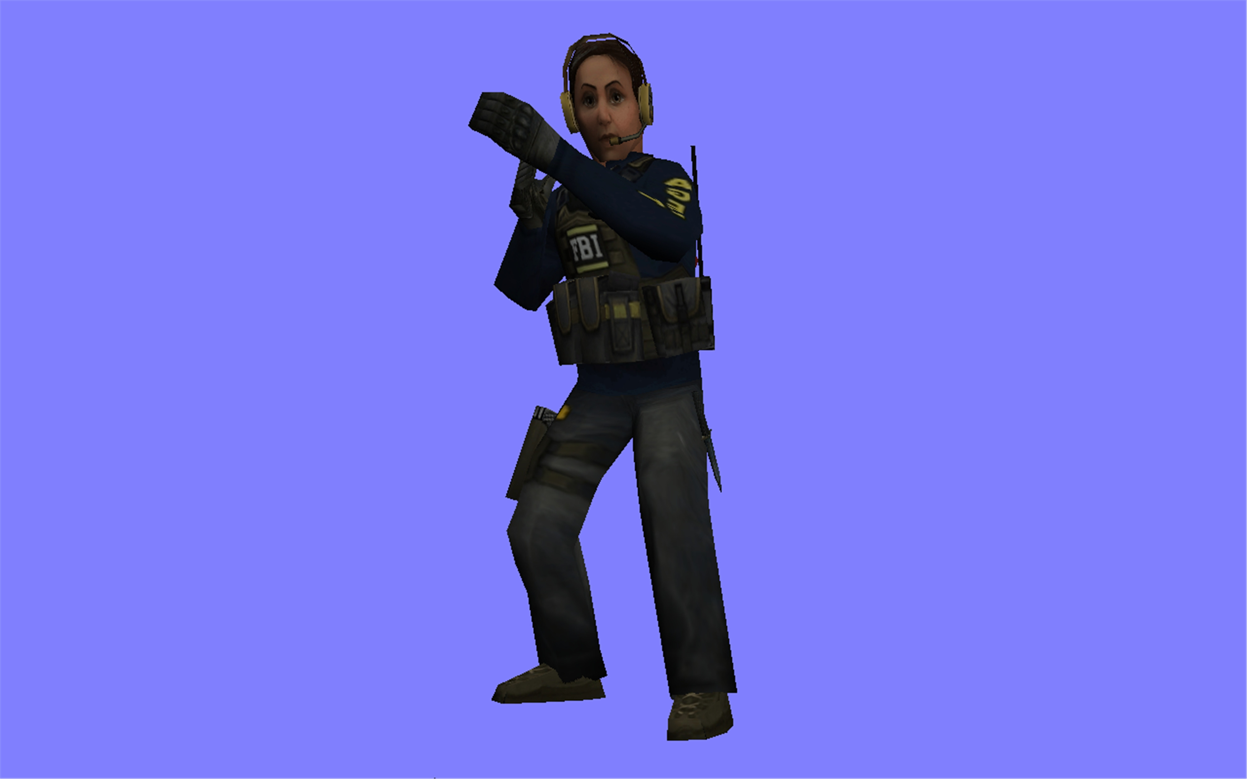 [WIP] Special Agent Ava Low Poly [Counter-Strike 1.6] [Works In Progress]