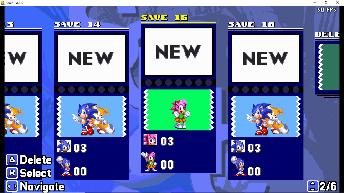 Sonic Origins Amy over Extra Slot Amy Sprites [Sonic 3 A.I.R.