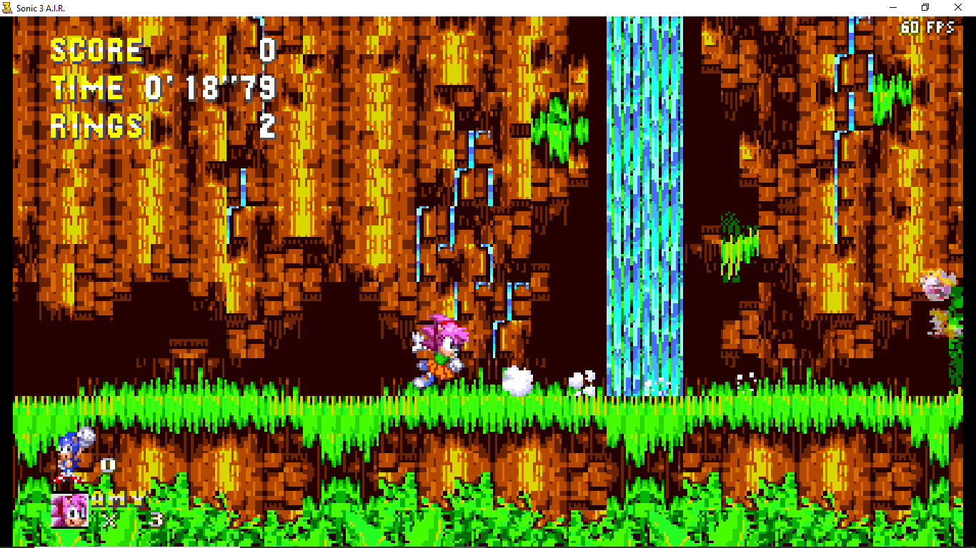 Sonic Origins Amy over Extra Slot Amy Sprites [Sonic 3 A.I.R.