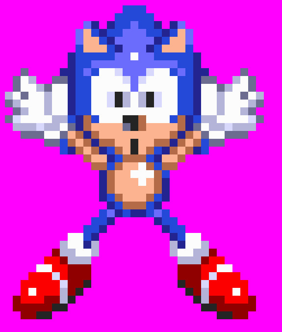 Buckles on Sonic's sprite [Sonic Mania] [Works In Progress]