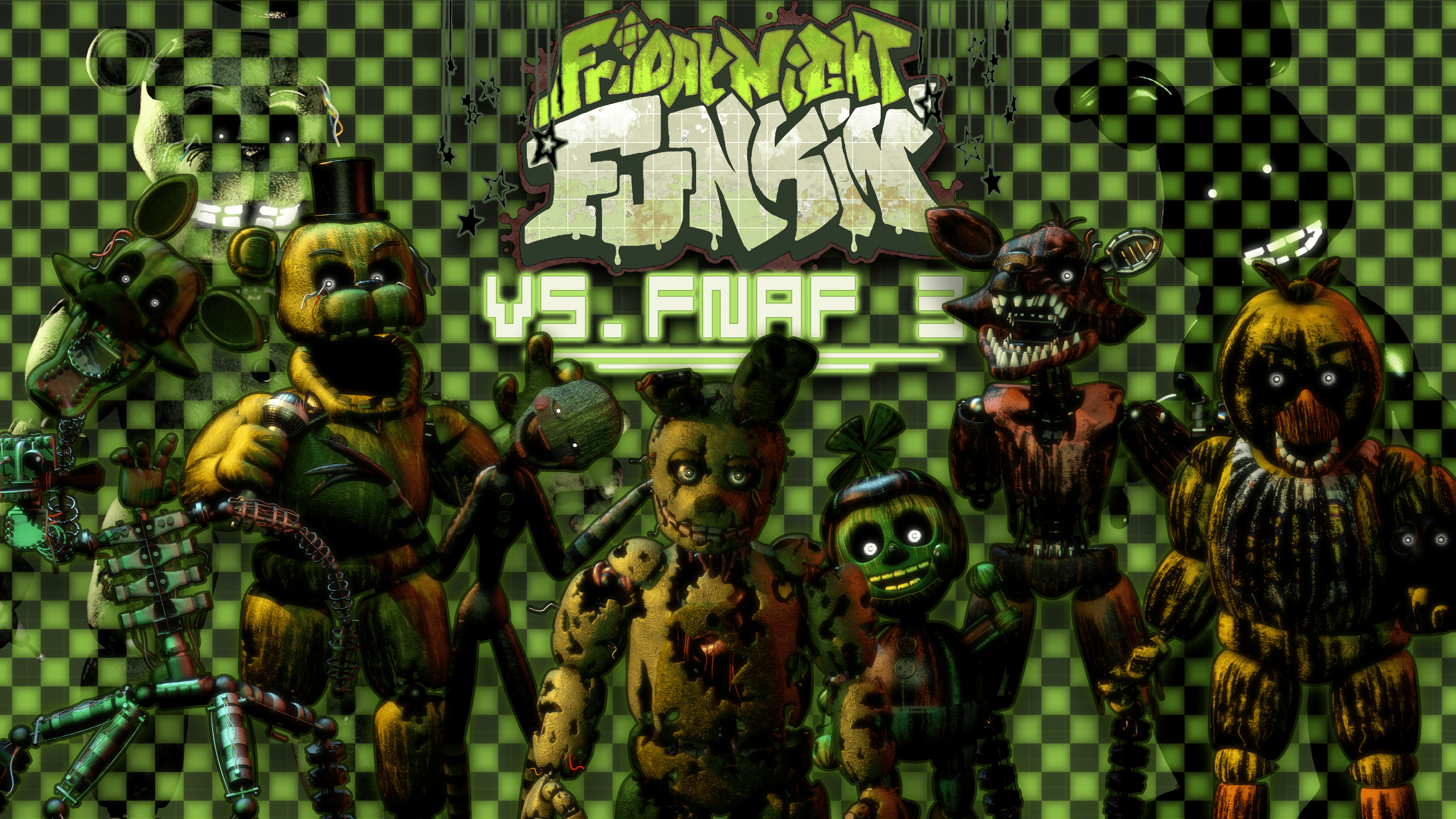 Video Game Five Nights at Freddy's 3 HD Wallpaper