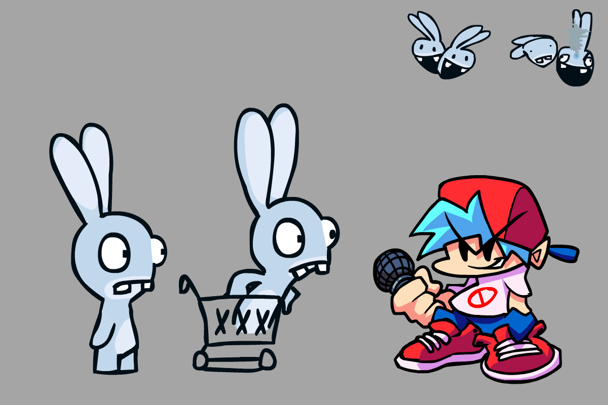 Rabbids Go Funkin' (WIP) Work In Progress for Friday Night Funkin ...