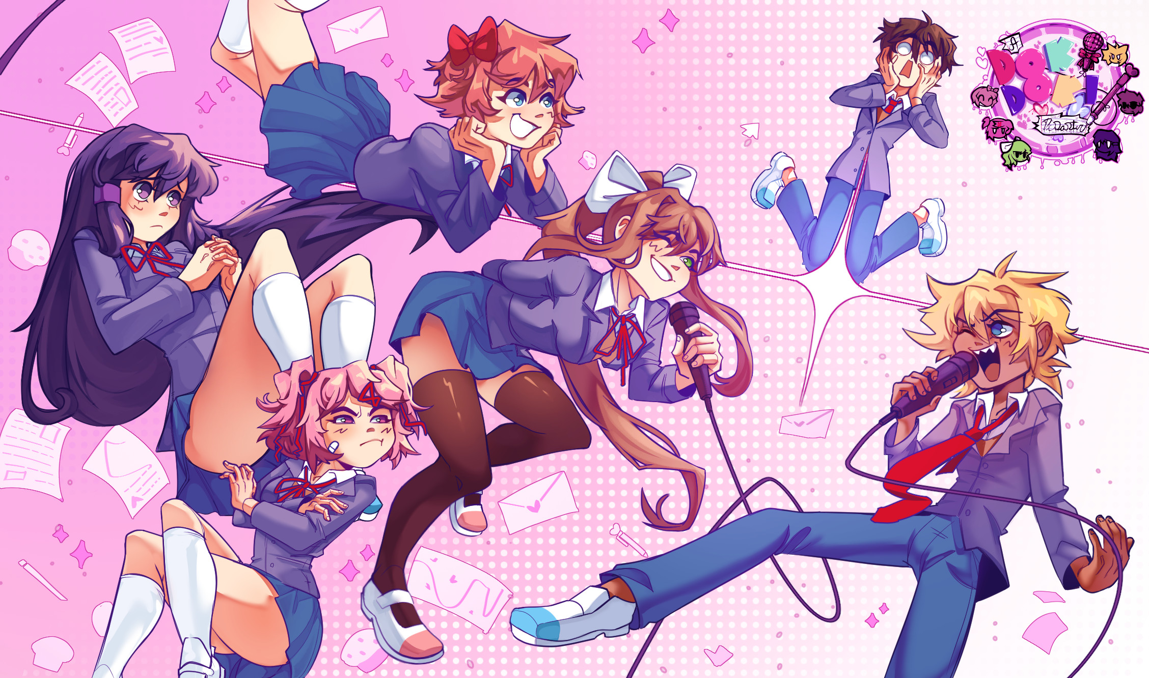 FNF: A Doki Doki Disaster! Work In Progress for Friday Night