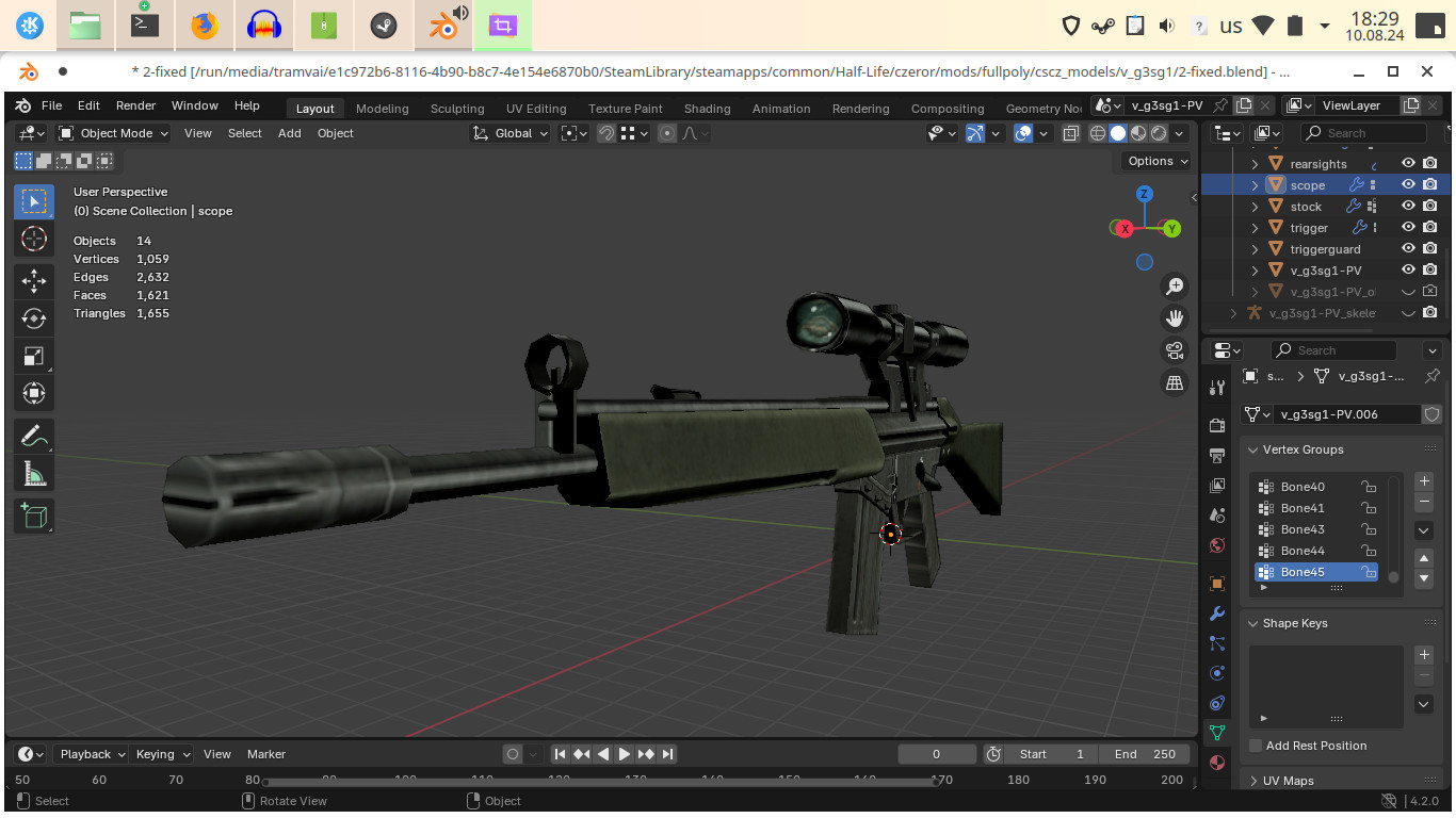 Full-Poly Weapon Models Work In Progress for Counter-Strike: Condition ...