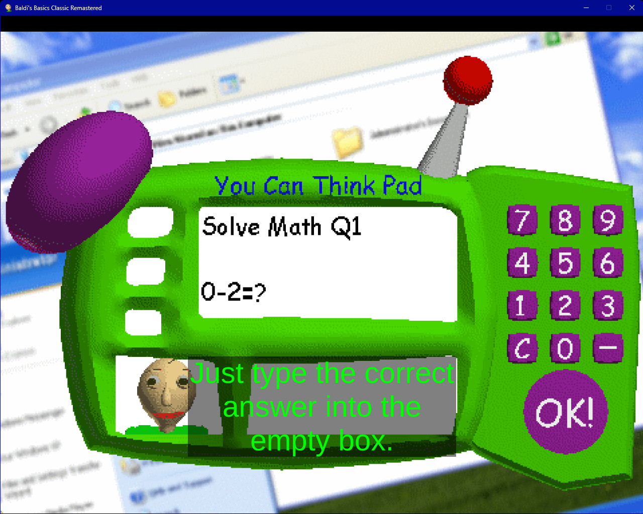 Baldi Basic's Classic Remastered WindowsXP Edition Work In Progress for ...