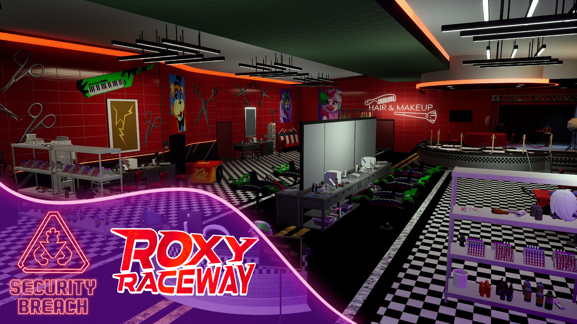 Refurbished Raceway Work In Progress for Five Nights at Freddy's ...