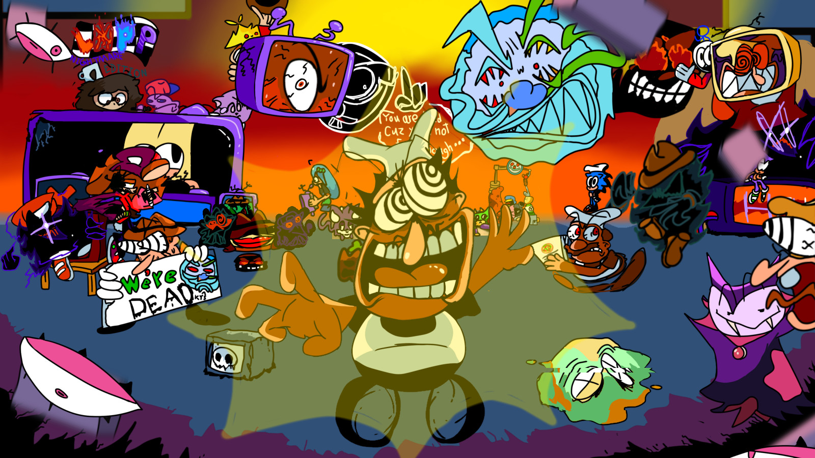 Lap Hell Pizza Pursuit: Hellscape Work In Progress for Pizza Tower | PT ...