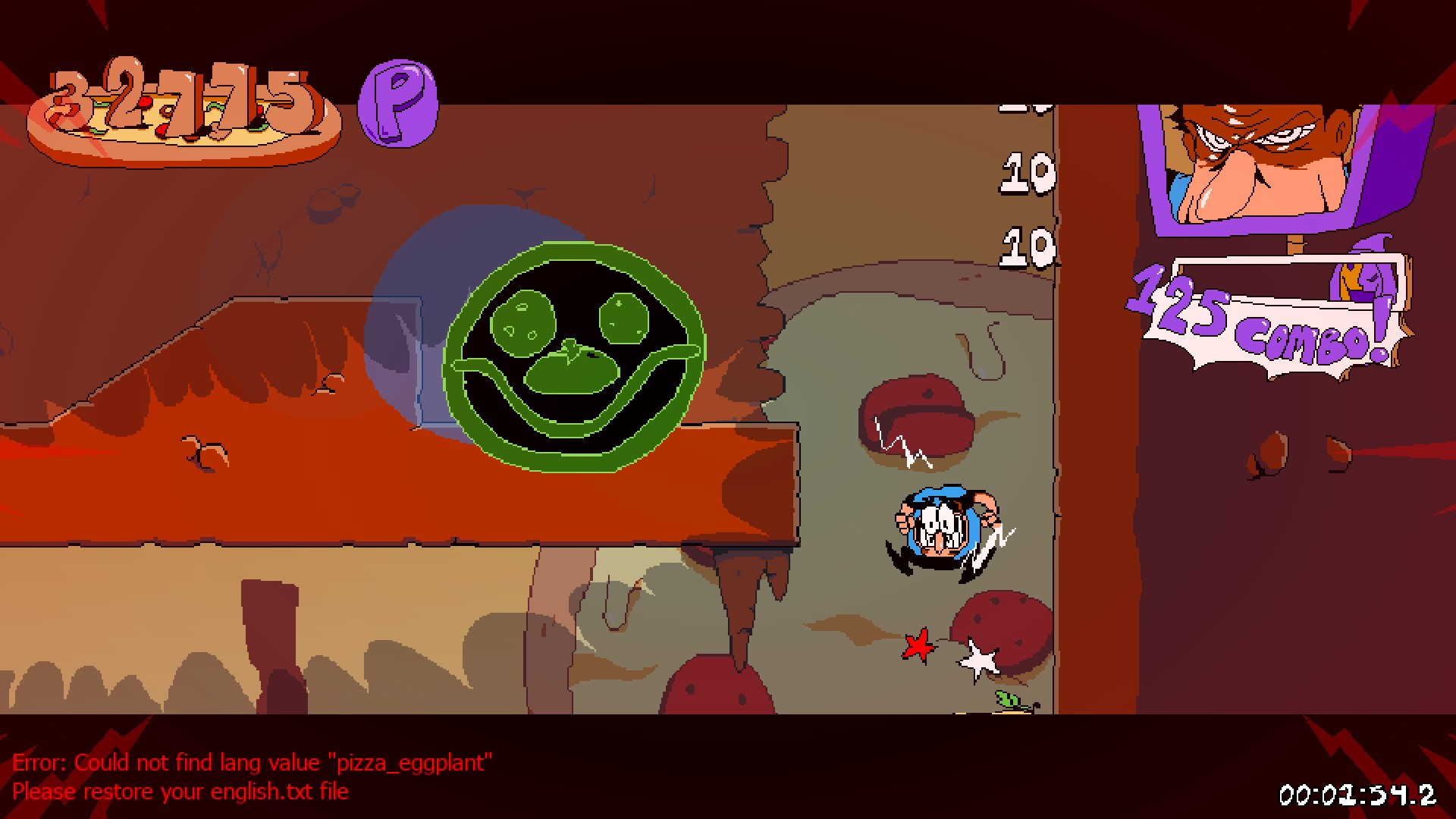 Laps of mayhem oven baked hotfix Work In Progress for Pizza Tower