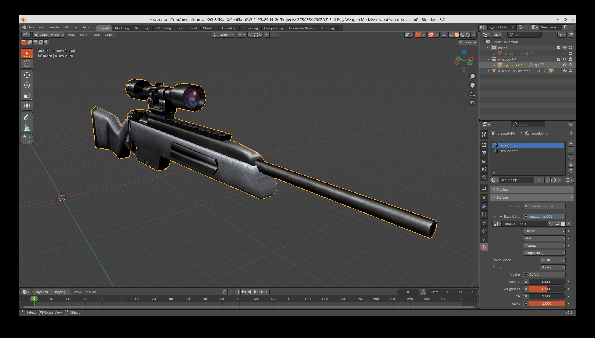 Full-Poly Weapon Models Work In Progress for Counter-Strike: Condition ...
