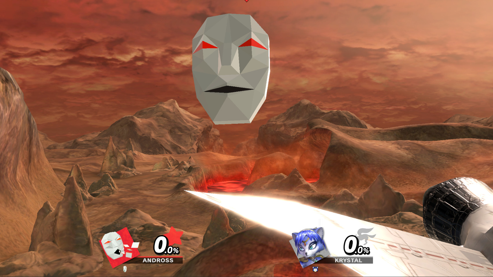 First Andross Super Nintendo Star Fox Andross Work In Progress for Super Smash Bros ...