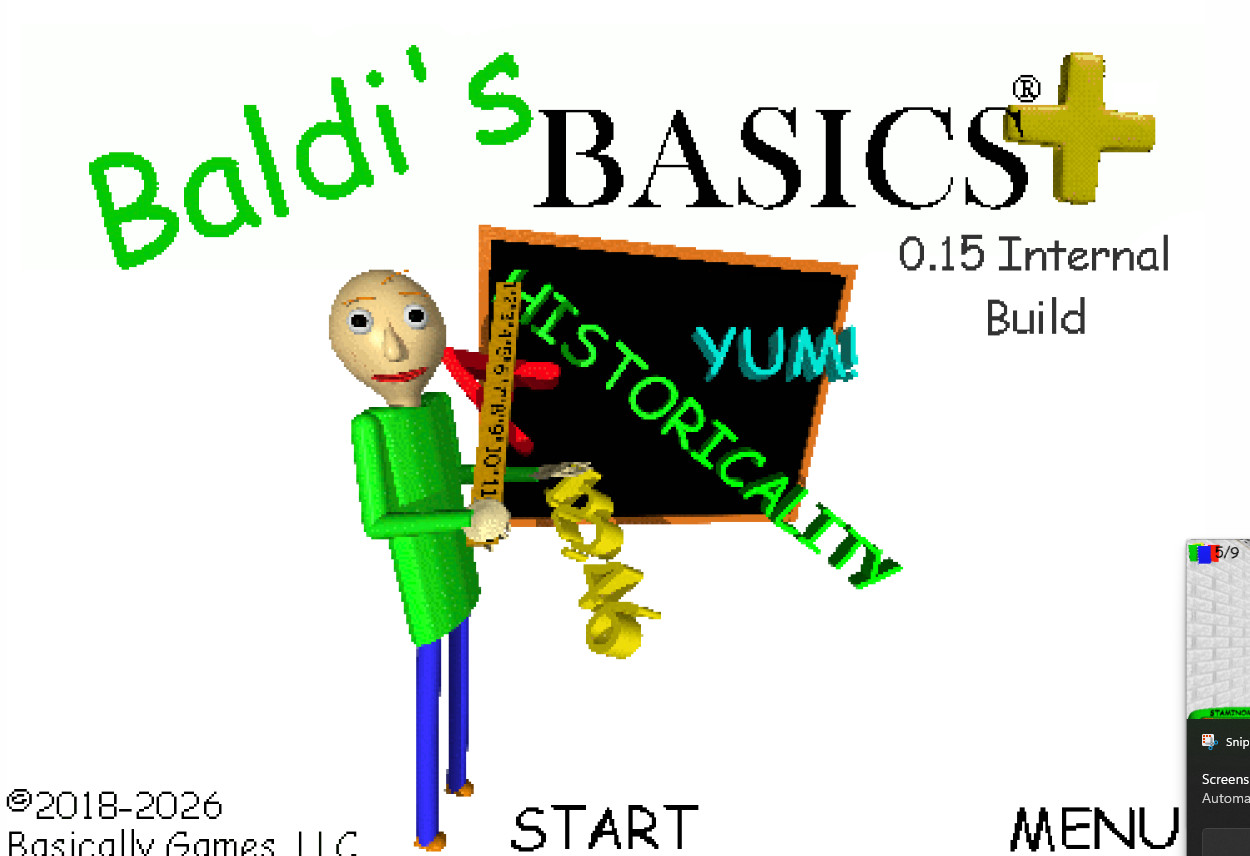 BB+ 0.15 Internal Build Work In Progress for Baldi's Basics | Baldi ...