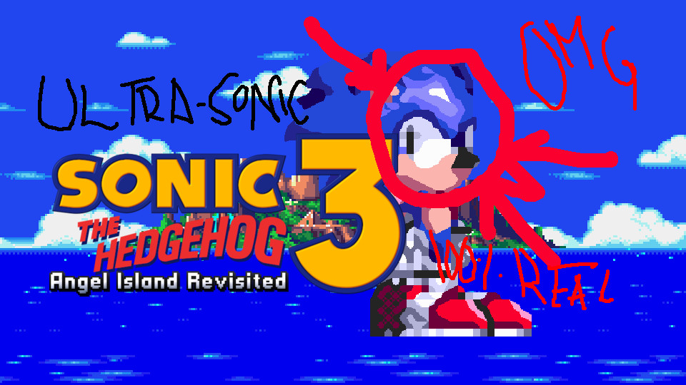 Ultra-Sonic Sprites Work In Progress for Sonic 3 A.I.R. | S3AIR