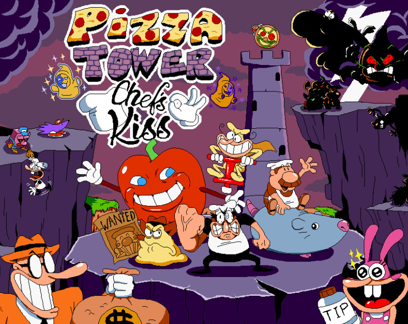 Pizza Tower - Doing two levels as Pissino 